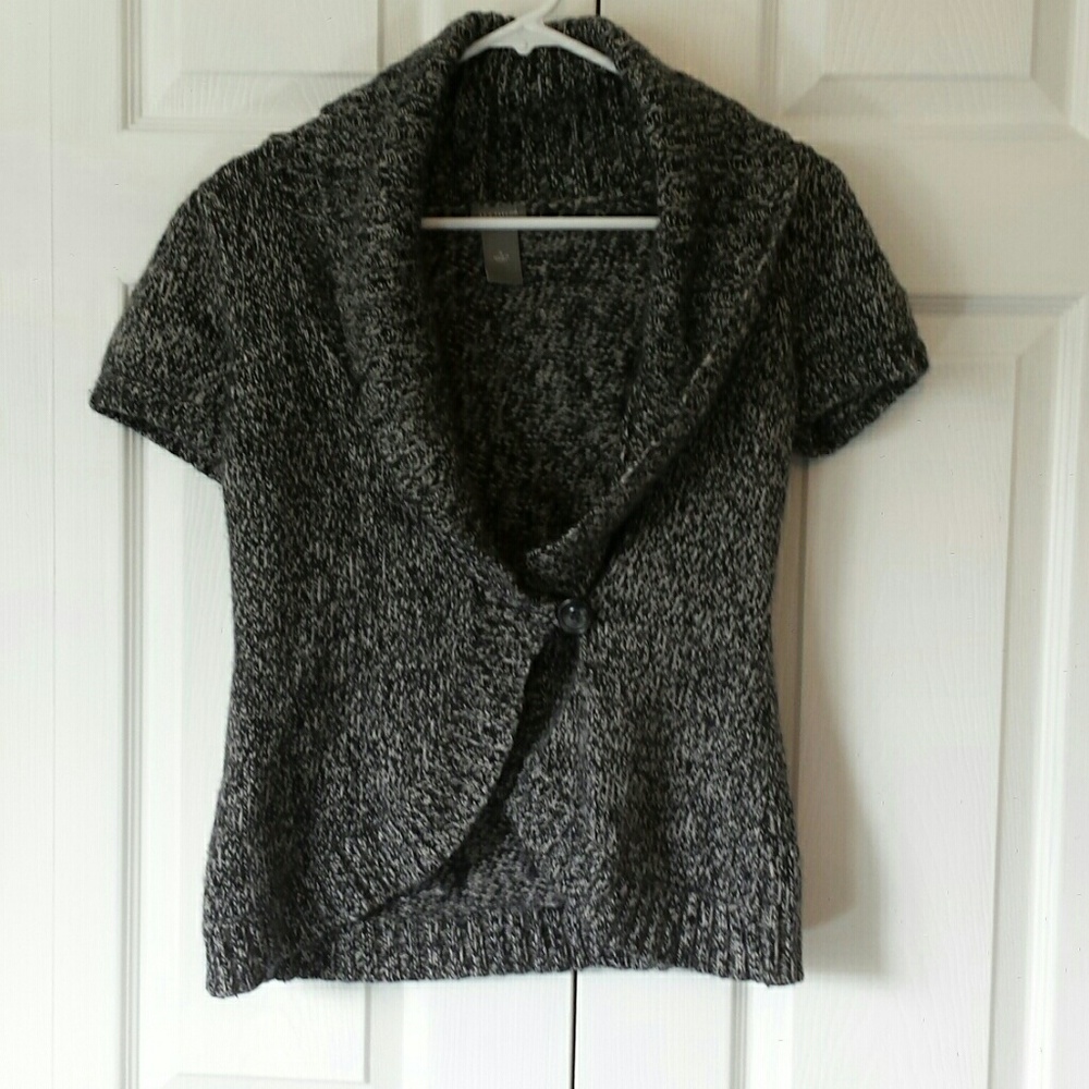 Ann Taylor short sleeve front wrap sweater